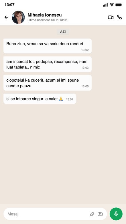 Mesaj de la o mamă