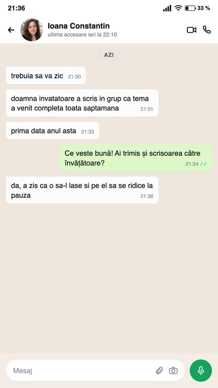 Mesaj de la o mamă