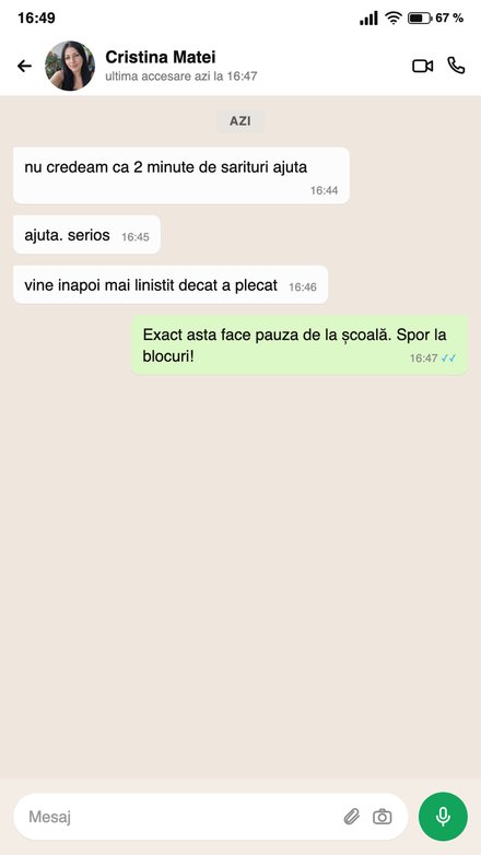 Mesaj de la o mamă